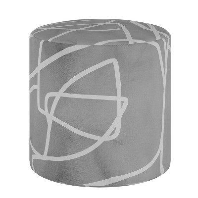 Bodrum Ottoman Mona Abstract Gray - Project 62™