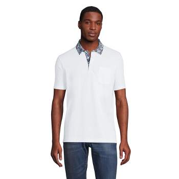 Lands' End Men's Short Sleeve Super Soft Supima Polo Shirt With