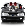 1993 Ford Mustang SVT Cobra CHP "California Highway Patrol" Black and White 1/64 Diecast Model Car by Muscle Machines - 4 of 4