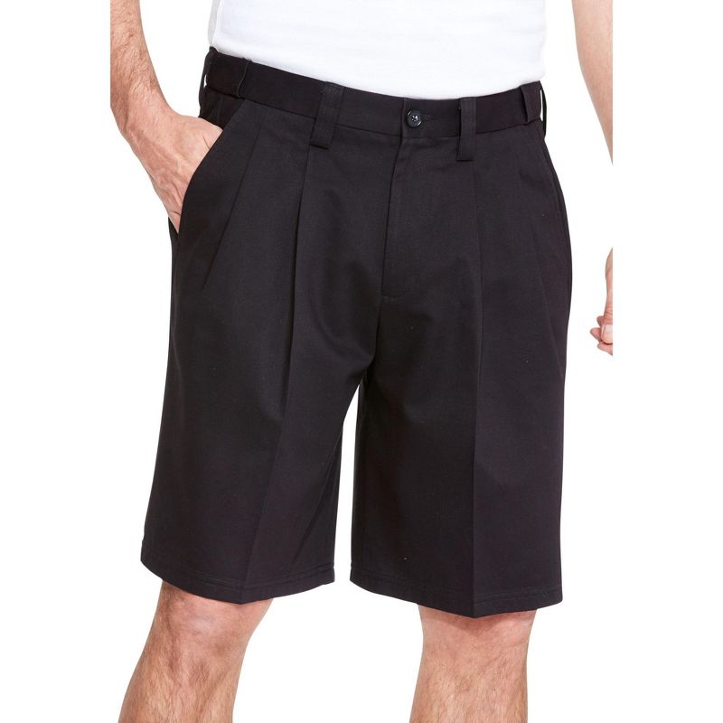 KingSize Men's Big & Tall Tall Wrinkle-Free Expandable Waist Pleat Front Shorts, 1 of 2