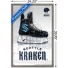 Trends International NHL Seattle Kraken - Drip Skate 20 Framed Wall Poster Prints - 3 of 4