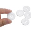 Unique Bargains Resin Craft DIY Round Flat 4-Hole Replacement Sewing Buttons 10 Pcs - 4 of 4