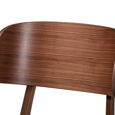 Compact Beige Fabric and Walnut Wood Cane Low Arm Chair