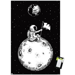 Trends International Lonely Spaceman Looks To Earth Unframed Wall Poster Prints - 1 of 4