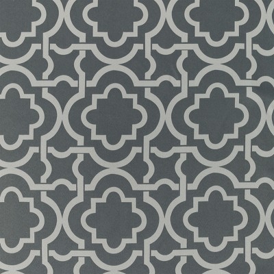 Gray Trellis Blackout Grommet Curtain Panel, 40" x 84"