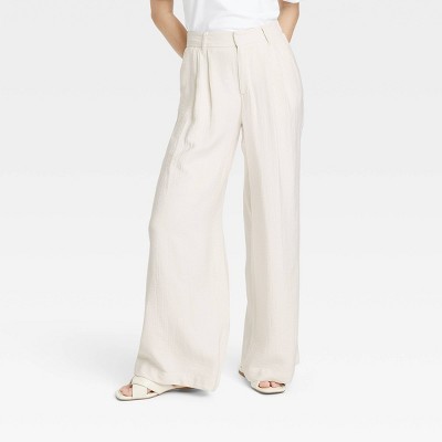 Women's High-Rise Wide Leg Pants - A New Day