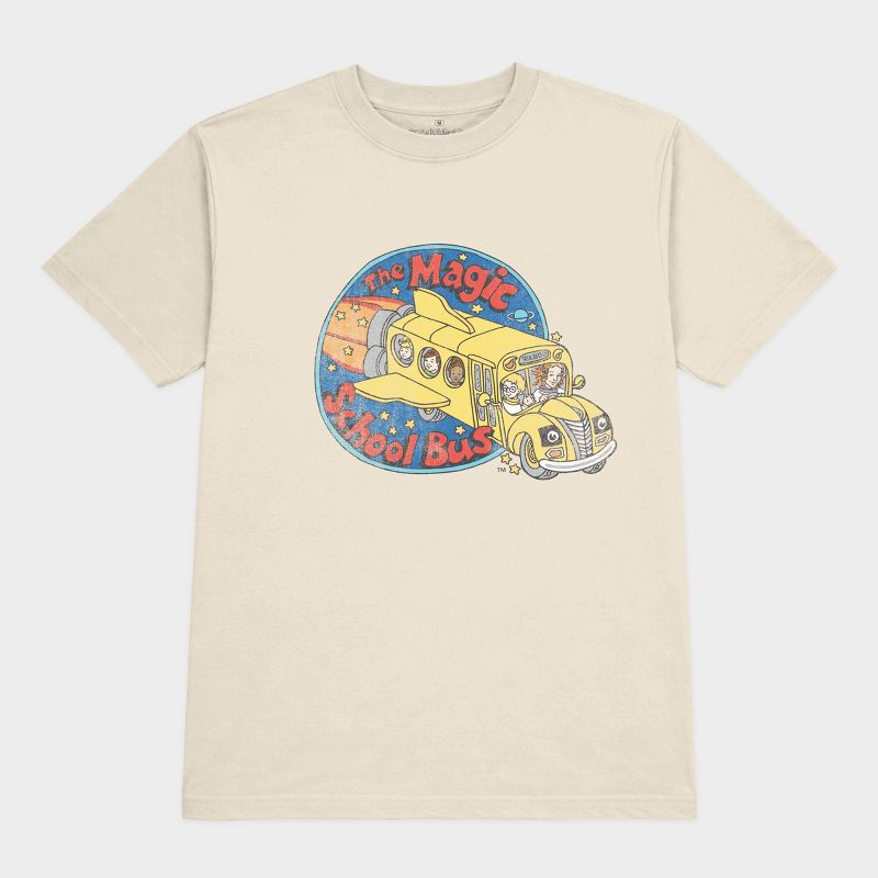 Men's The Magic School Bus Graphic T-Shirt - Natural S