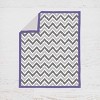 Bacati - Ikat Dots Leopard  Purple Grey Girls 4 pc Crib Set with Muslin Sleeping Sack - 2 of 4