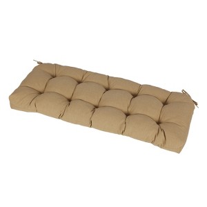 Aoodor Outdoor Polyester Tufted Bench Cushion, Water-resistant & Fade-Resistant, Cushion for Window, Love Seat, Rattan Bench, Piano Bench - 1 of 4