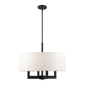 Livex Lighting Cresthaven 4 - Light Chandelier in  Black - 1 of 4