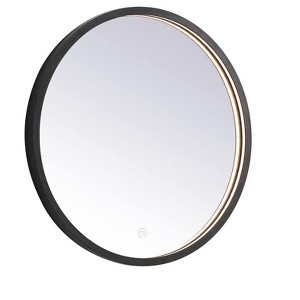 Elegant Lighting Pier 21 inch LED Mirror with Adjustable Color Temperature 3000K/4200K/6400K in Black - 1 of 4