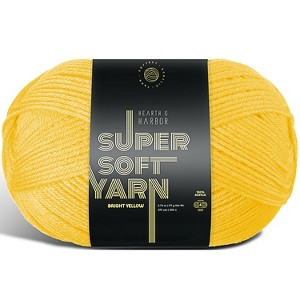 Hearth & Harbor Acrylic Yarn for Crocheting & Knitting - Soft Yarn for Crocheting, 370 Yards Knitting Yarn, Medium Worsted Weight Yarn 4 - 1 of 4