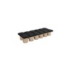 Meridian Furniture,Pavilion Black Boucle Fabric Bench - 4 of 4