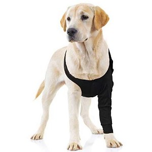 Suitical Recovery Single Sleeve for Dogs - Chest Circumference, Black - 1 of 4