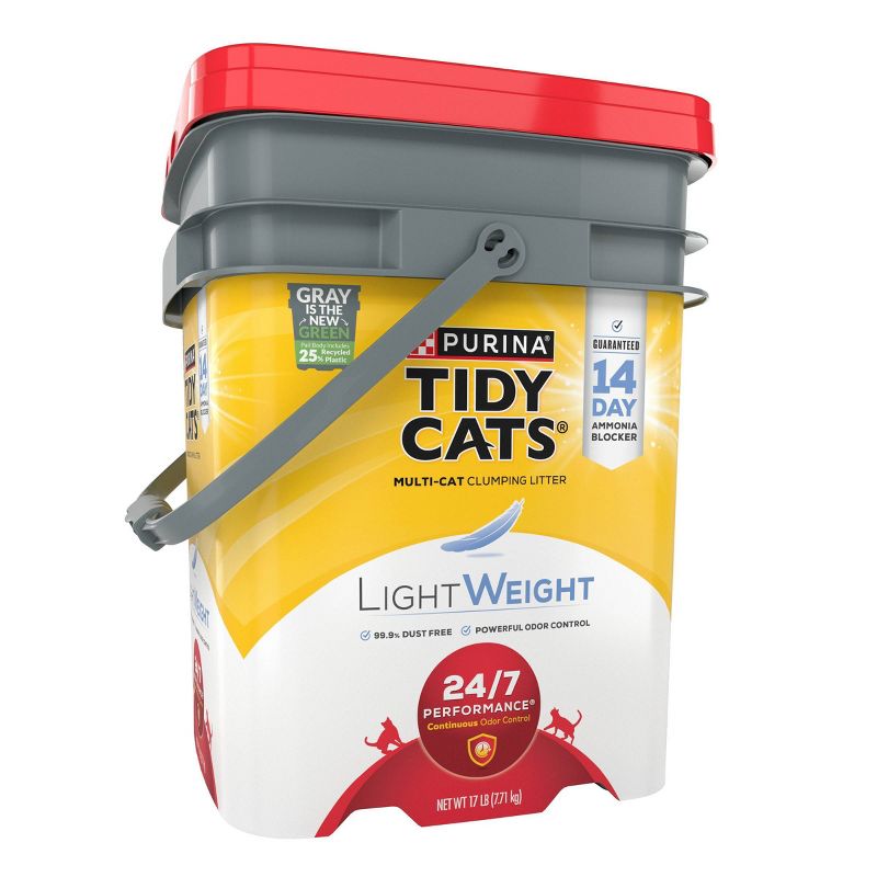 Purina Tidy Cats Lightweight 24/7 Performance Low Dust Clumping Scoop Scented Cat &#38; Kitty Litter for Multiple Cats - 17lbs, 5 of 7
