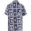 LA LEELA Men's Hawaiian Shirt Camp Beach Shirts Casual Short Sleeve Button Down Untuckit Shirts for Men - 2 of 4