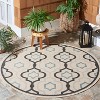 Courtyard Brookstone CY7938 UV & Stain Resistant Non-Shedding Power Loomed Indoor/Outdoor Rugs - Safavieh - 2 of 4