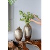 Gulches 8.5*8.5*18.5" Aluminum Vase, Gold Streaks - 4 of 4