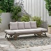 Christopher Knight Home Aldrich Outdoor Acacia Wood Expandable 82" Daybed Sofa with Cushions - 3 of 4