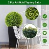 GAOMON Artificial Boxwood Topiary Balls - Realistic Faux Greenery for Porch, Patio, Balcony Decor - Outdoor/Indoor Hanging - 4 of 4