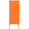 vidaXL Storage Cabinet Freestanding File Cabinet with Shelves for Office Steel - Orange - 4 of 4