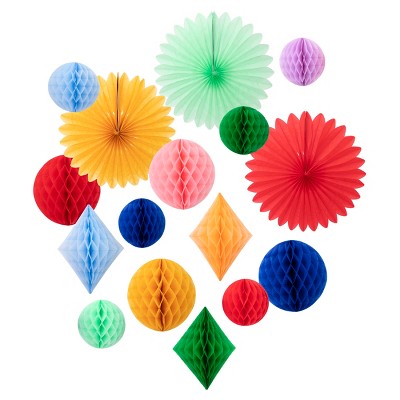 Meri Meri Rainbow Tissue Paper Scallop Garlands (pack Of 2) : Target