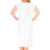 LA LEELA Women's Summer Short Vacation Beachwear Long Bathing Suit Front Tie Swimsuit Cover Ups for Women - 2 of 4
