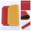 REGALWOVEN Leather Heat Resistant Washable Wipeable Dining Table Placemats 18 x 12 Inch 6 Pcs - 2 of 4