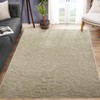 Modern Washable Area Rug with Tree & Floral Print, Foldable Polypropylene, Non-Slip, Low-Pile for Busy Household Spaces - 2 of 4