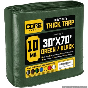 Core Tarps Heavy Duty 10 Mil Tarp Cover, UV Resistant, Rip Proof for Roof, Camping, Patio, Pool, Boat - 1 of 4