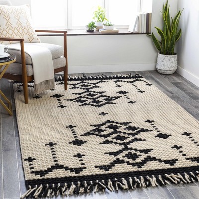 Hauteloom Rectangle Area Rug   Black