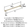 Amerock Faraday Pull for Cabinets, Drawers, and Furniture - 3 of 4