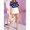 LA LEELA Hawaiian Shirts Womens Summer Beach Party Blouse Shirt Colorful Blouses Short Sleeve Vacation Dress Shirts Tank Top for Women - 4 of 4