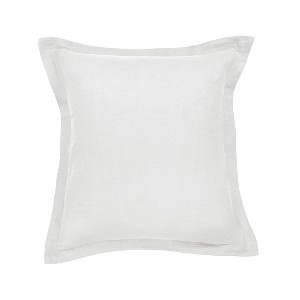 100% French Linen Flanged Euro Sham 26" x 26" | BOKSER HOME - 1 of 4