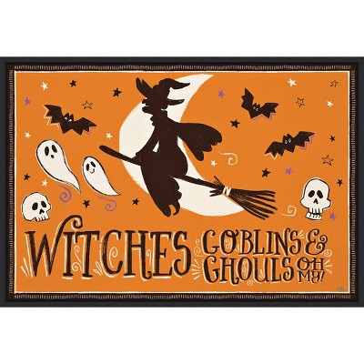 23" x 16" Spooktacular x by Janelle Penner Framed Wall Canvas - Amanti Art