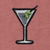 Dalix Martini Embroidered Lightweight Relaxed Jersey Tee Summer Cute Food Womens - 2 of 4
