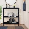 VYNXARIA Console Table 3 Tier with Storage Shelves,Open Bookshelf Bookcase with Solid Wood Legs for Hallway, Living Room and Bedroom, - 3 of 4