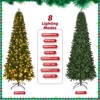 SUGIFT 6ft Pre-Lit Snow Flocked Hinged Artificial Christmas Tree W/618 Branch Tips & 250 Warm Lights - 3 of 4
