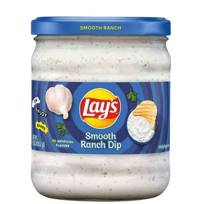 Lay's Smooth Ranch Dip Spread, 15 Ounce Jar (Pack of 4)
