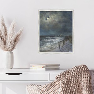 Amanti Art The Beach Fence I by David Swanagin Framed Wall Art Print - 1 of 4