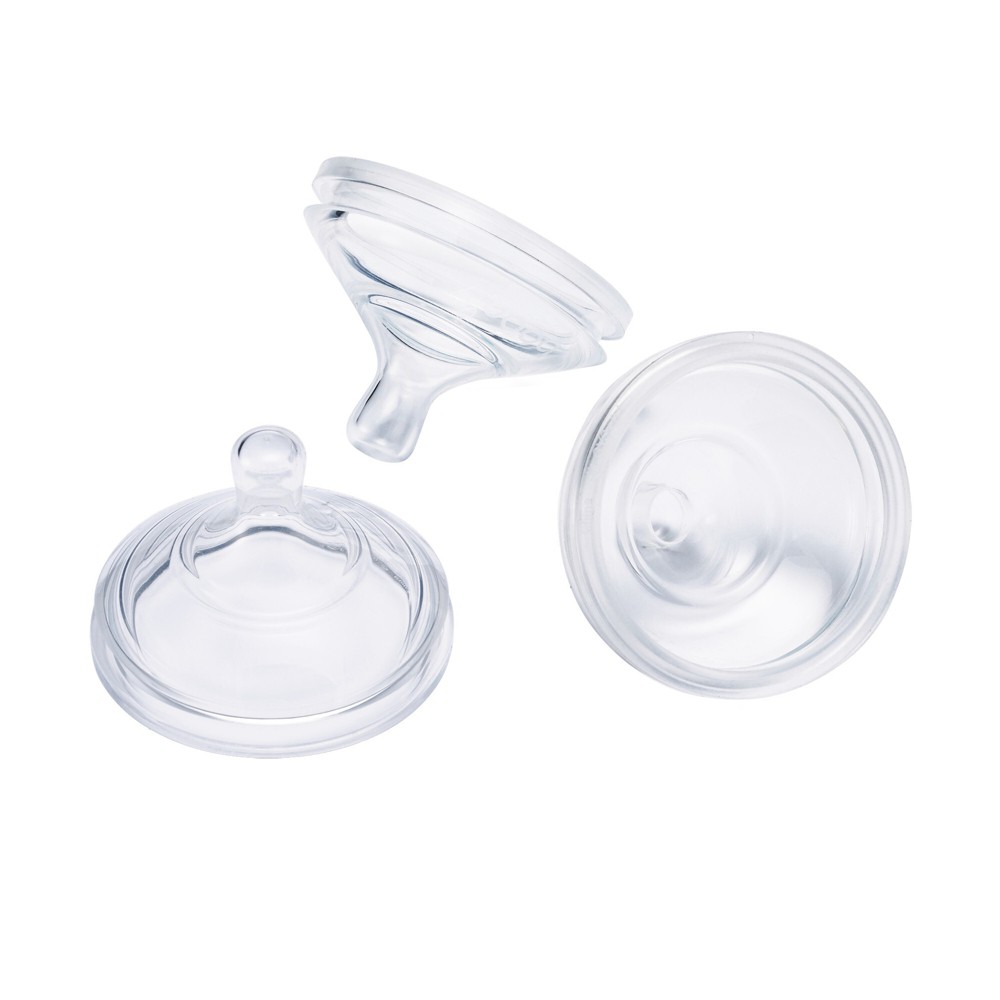 Photos - Bottle Teat / Pacifier Boon NURSH Silicone Bottle Nipples - Slow Flow - 3pk 