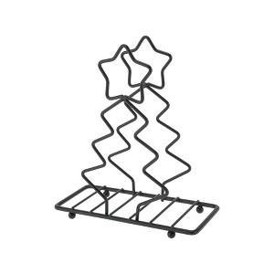 Unique Bargains Napkin Holder Hand Wash Only Christmas Tree Napkin Holder Iron 6.54"x2.87"x7.28" 1 Pc - 1 of 4