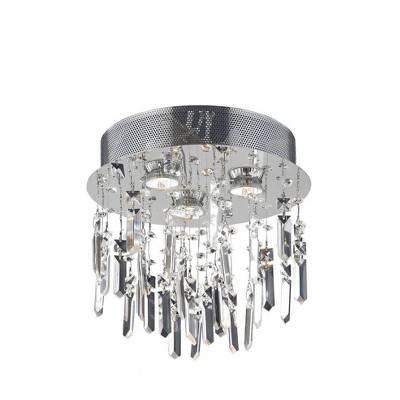 Elegant Lighting Galaxy 3 - Light Flush Mount in  Chrome