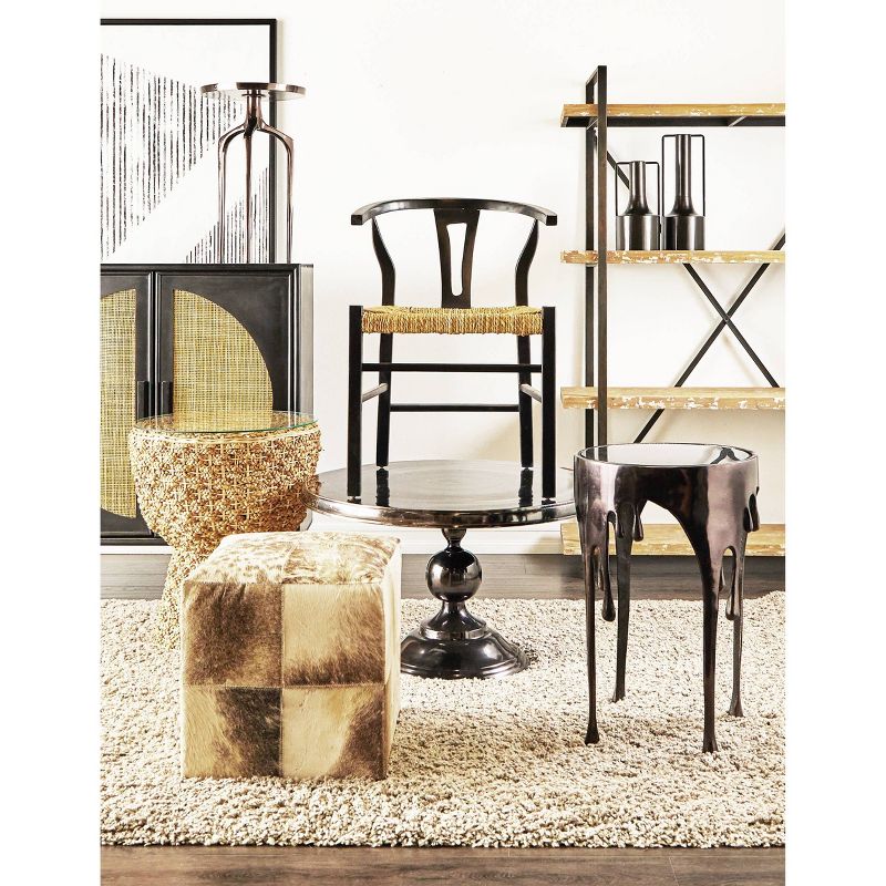 Modern Traditional Metal Coffee Table Black - Olivia &#38; May, 4 of 9