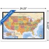 Trends International Map - USA Time Zones Framed Wall Poster Prints - 3 of 4