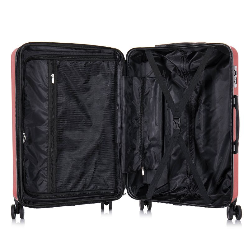 InUSA Elysian Lightweight Hardside Medium Checked Spinner Suitcase, 5 of 17