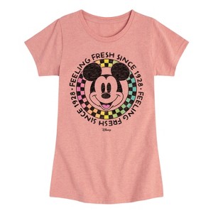 Girls' - Disney - Mickey & Friends Fitted Short Sleeve Graphic T-Shirt - 1 of 4
