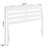 AFI Furnishings Savannah Full Solid Wood Headboard with Attachable Charger in White - 3 of 4