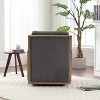 Swivel Accent Chair Round Barrel Armchair Upholstered Living Room Chair Corduroy Reading Chair Single Sofa Chair for Bedroom Apartment Office - 4 of 4