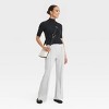 Women's Cozy Wide Leg Flare Pants with Front Seam and Smocked Waistband - A New Day™ - 3 of 3
